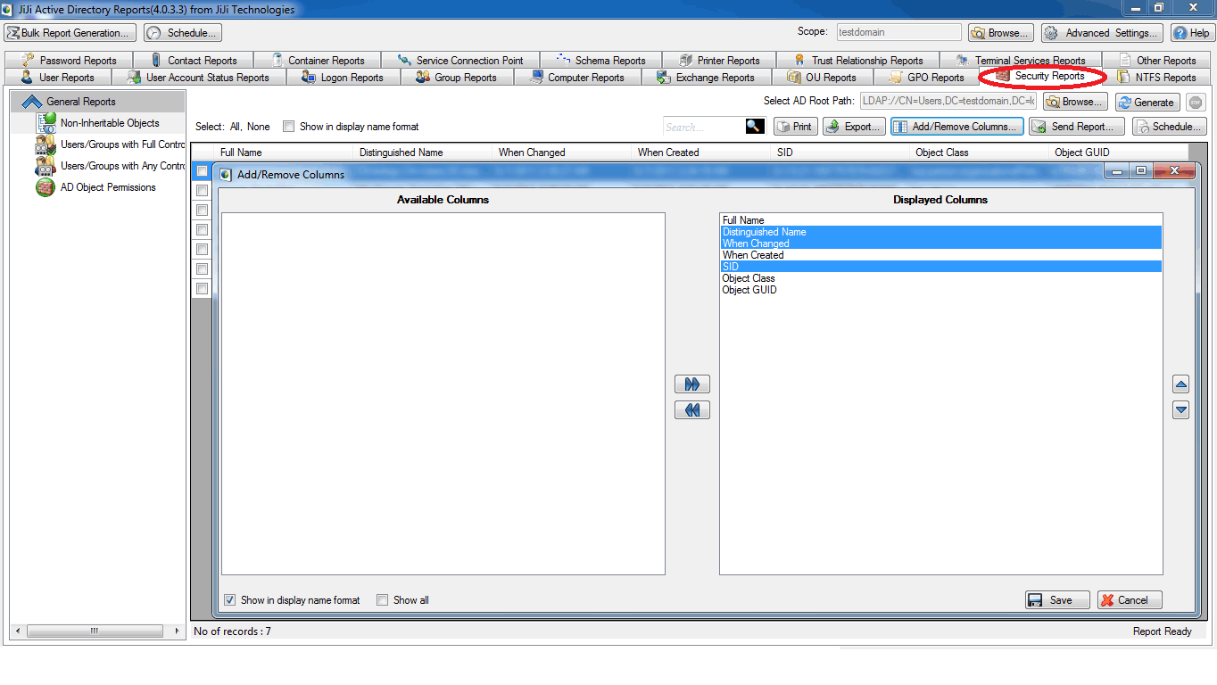 Address Tab